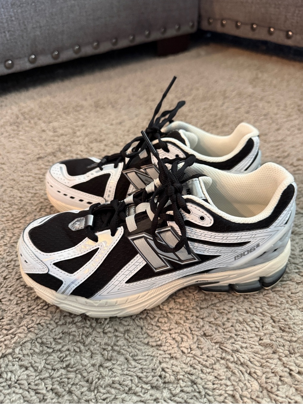 New Balance Black & White Men's Athletic Sneakers